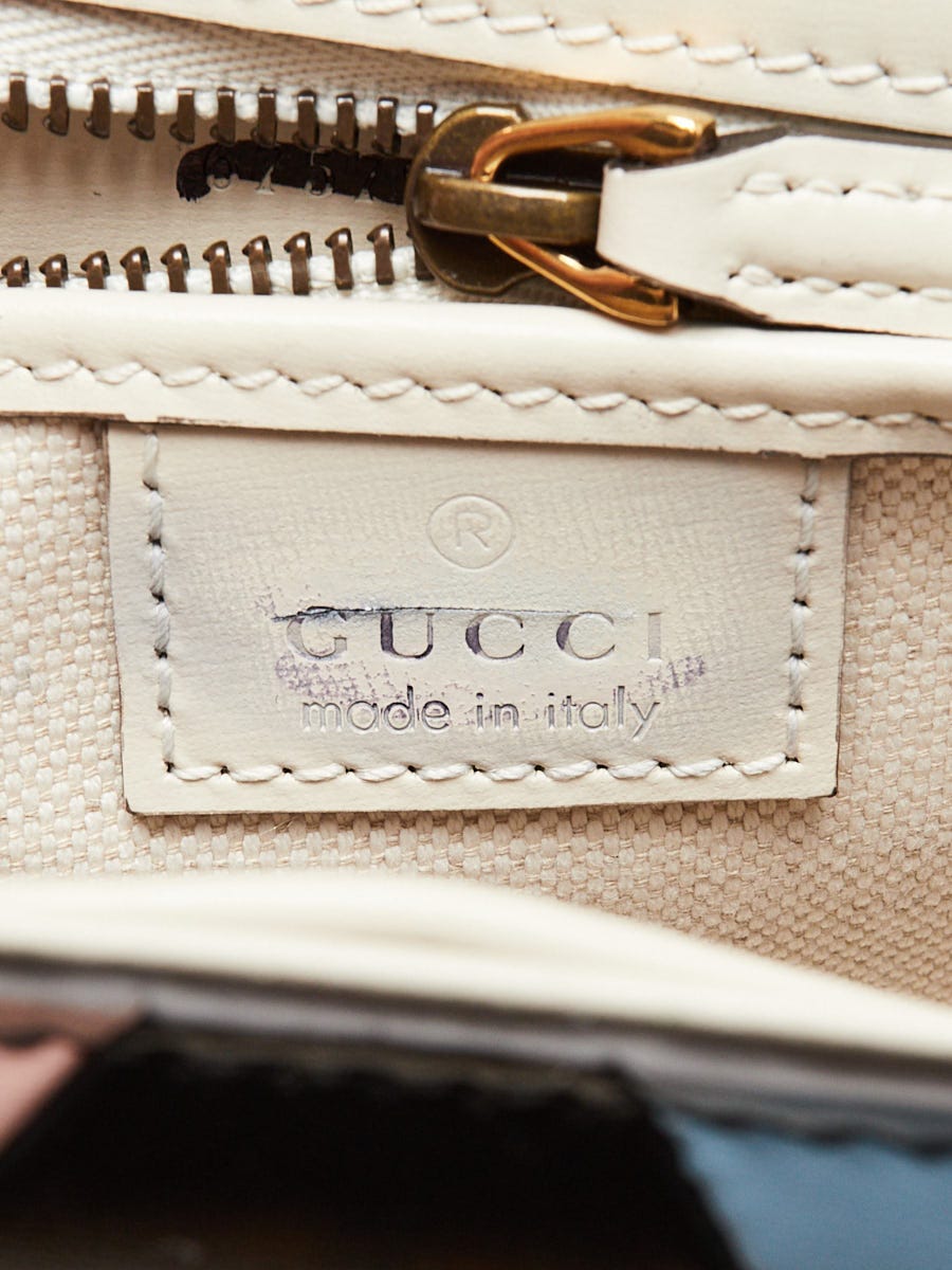 Gucci Multicolor Leather Lovelight Bamboo Top Handle 1947 Small