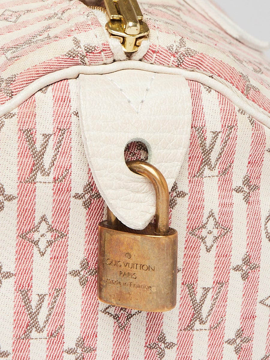 Louis Vuitton Pink/White Monogram Mini Lin Croisette Speedy Louis Vuitton Pink/White Monogram Mini Lin Croisette Speedy