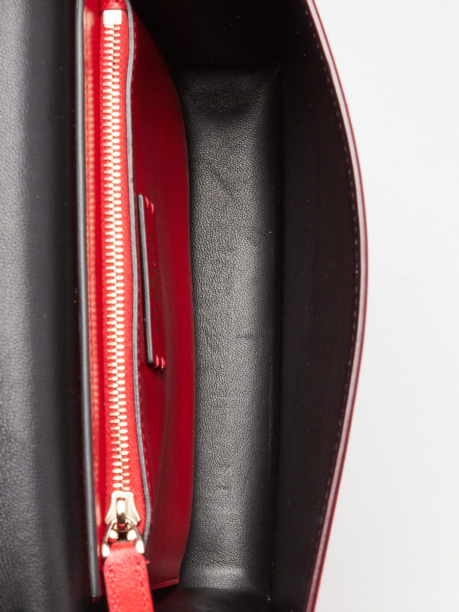 Valentino Red Leather Small VCase Crossbody Bag | Yoogi's Closet