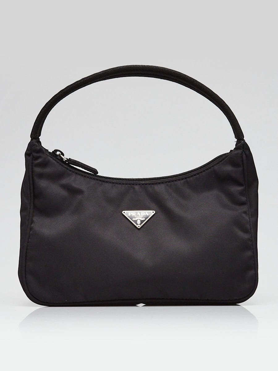 Prada black nylon mini tessuto shoulder bag sale