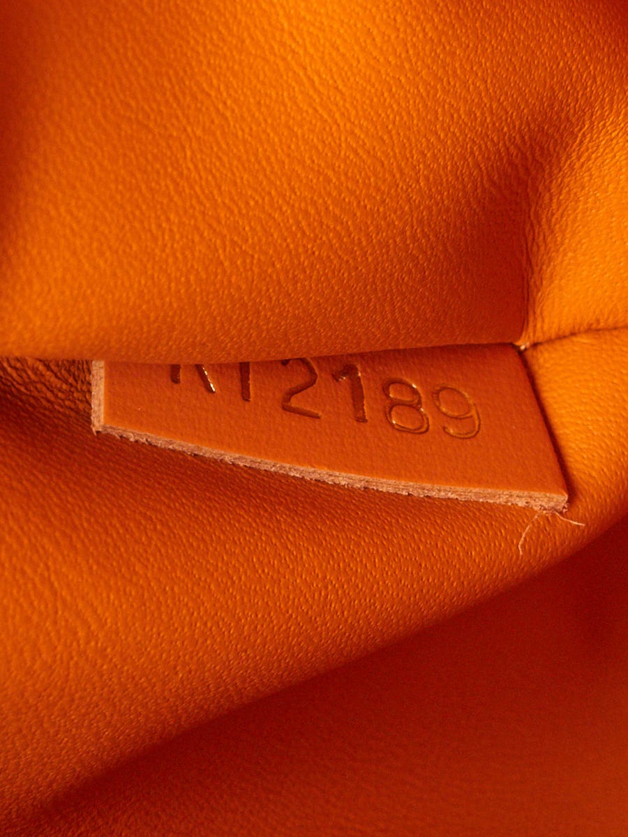 Louis Vuitton Orange Leather Rose Des Vents PM Bag | Yoogi's Closet