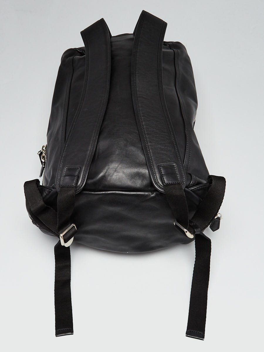 Givenchy Black Leather Convertible Duffle Backpack Bag | Yoogi's