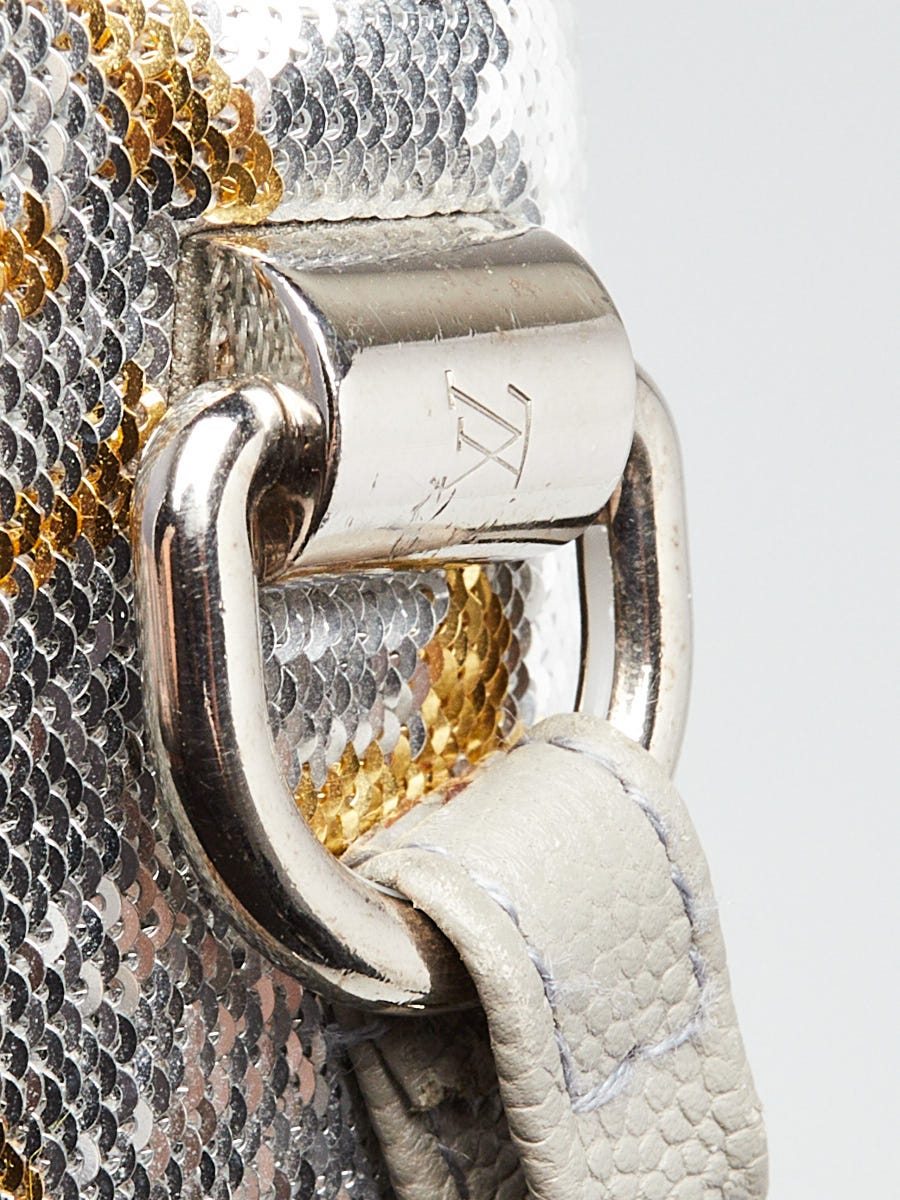 Louis Vuitton Argent Sequin Monogram Twist PM Bag | Yoogi's Closet