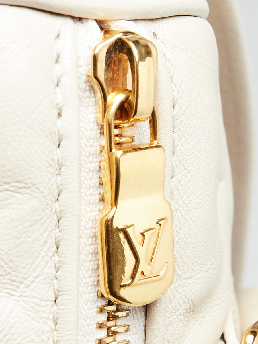 Louis Vuitton ホワイト ラバーベルト Louis Vuitton Beige/White Canvas Monogram Vibe Bag Strap