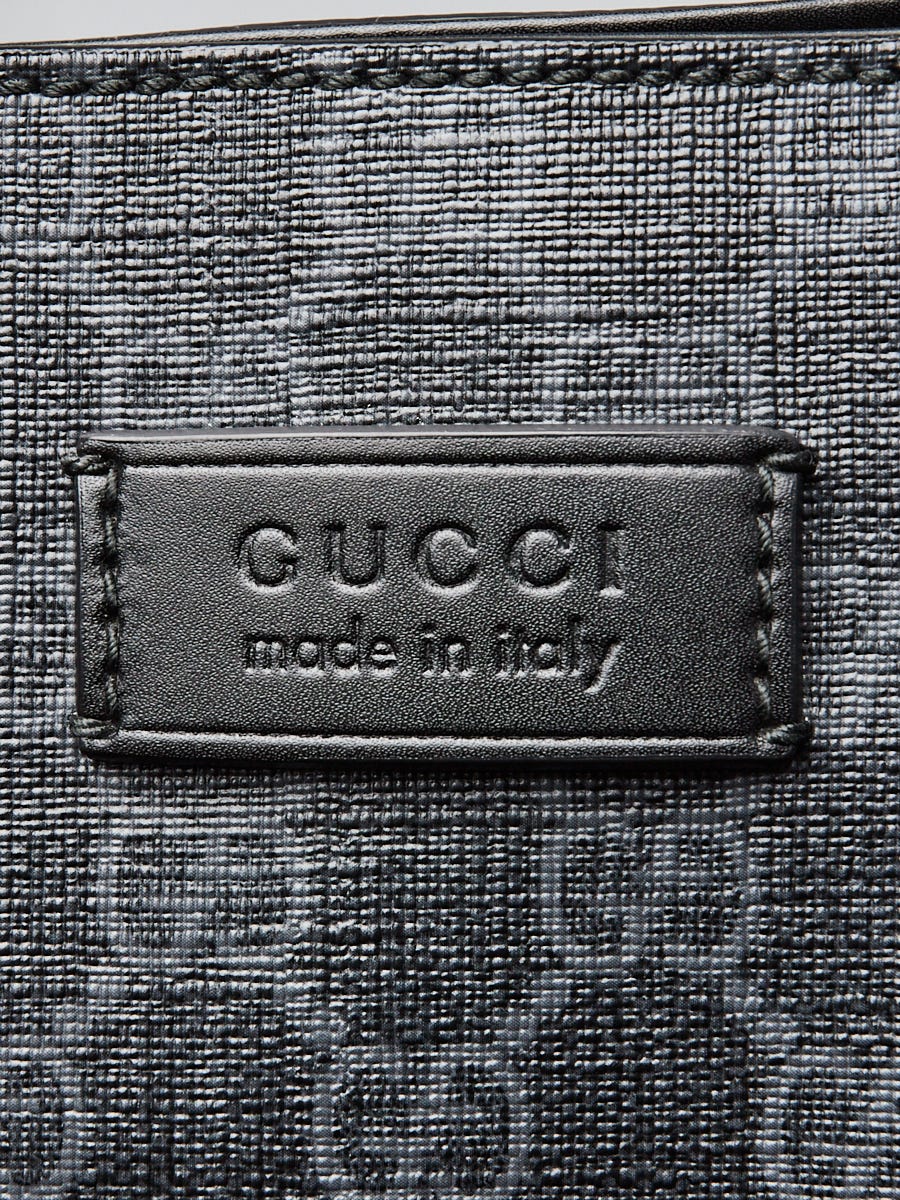 Gucci Black/Grey GG Supreme Coated Canvas Night Courier Tote Bag