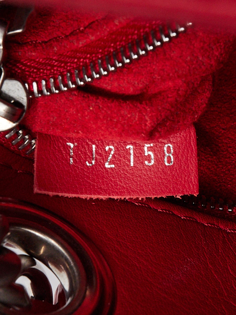 Louis Vuitton Red Calfskin Leather New Wave Chain Tote Bag