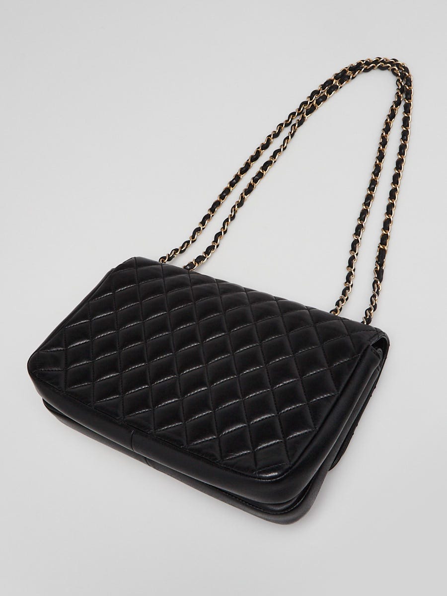 最安値に挑戦！ Quilted Black Chanel Lambskin Medium York Paris-New Leather バッグ