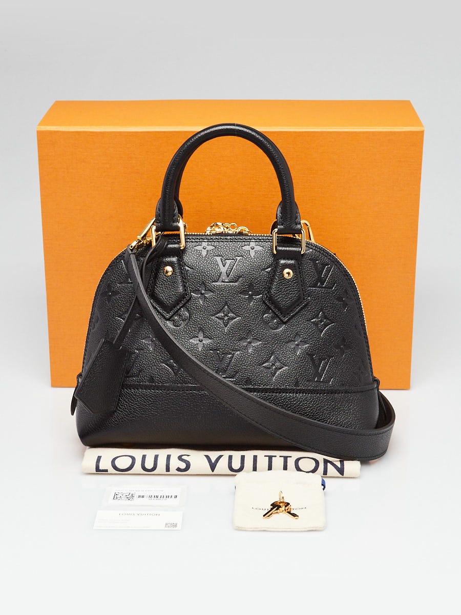 Louis Vuitton Black Monogram Empreinte Leather Neo Alma BB Bag