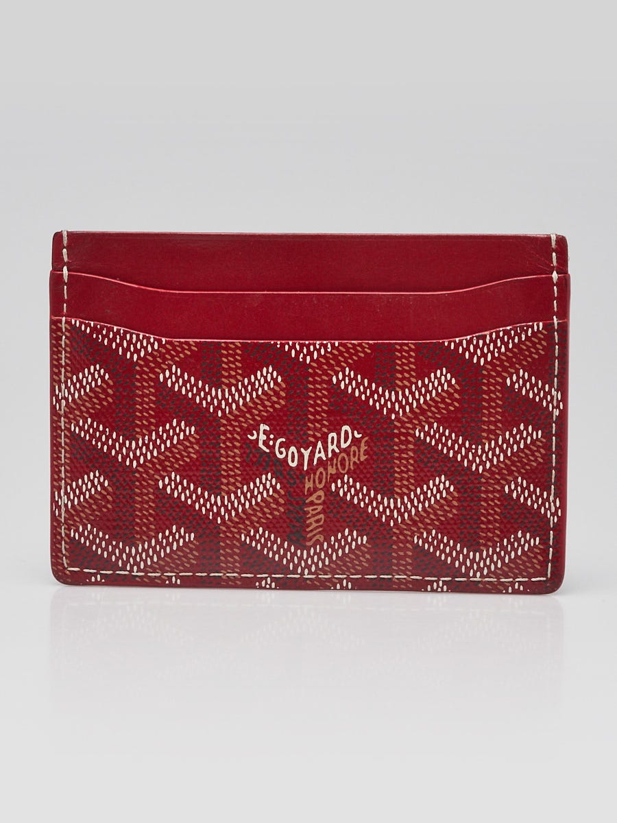 Goyard cardholder red hotsell