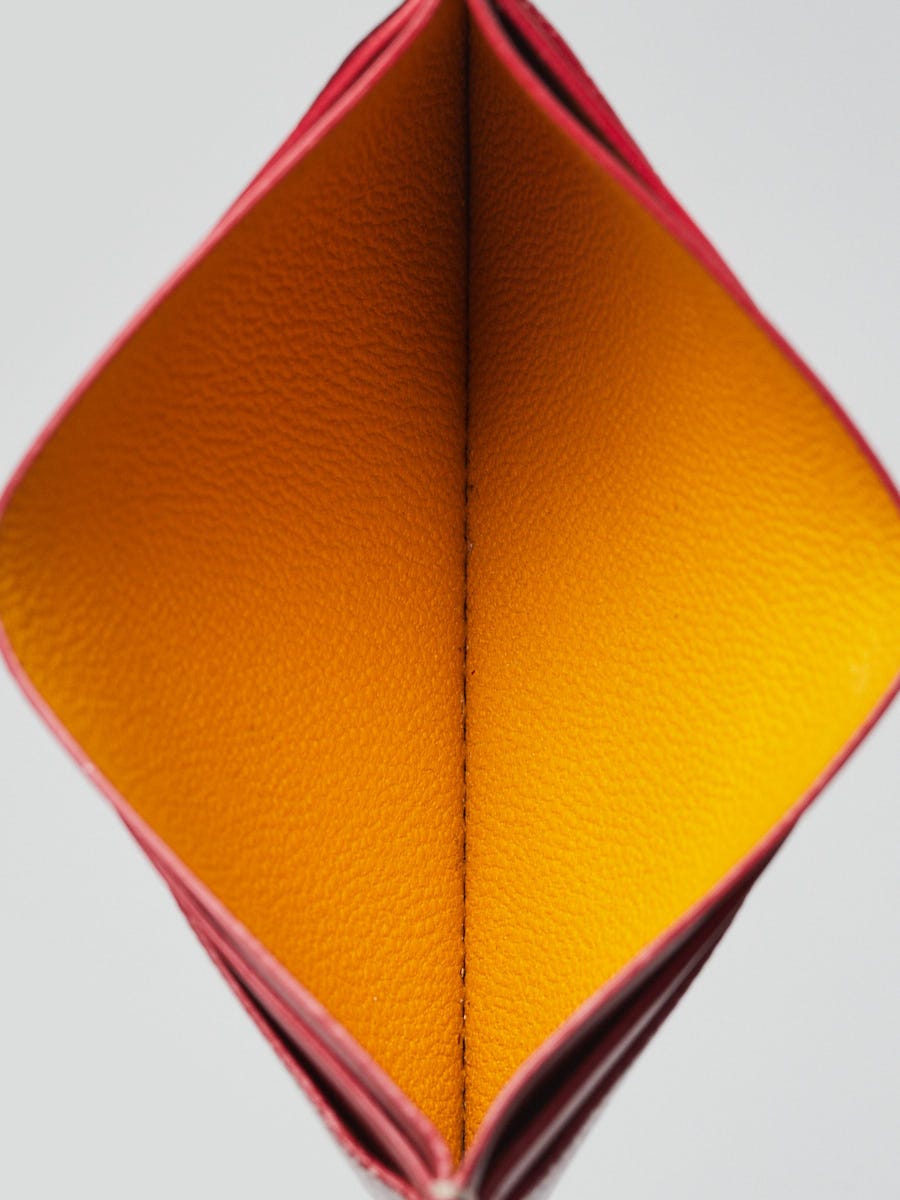 Goyard Red Chevron Print Coated Canvas Card Holder | Yoogi's Goyard Red Chevron Print Coated Canvas Card Holder | Yoogi's