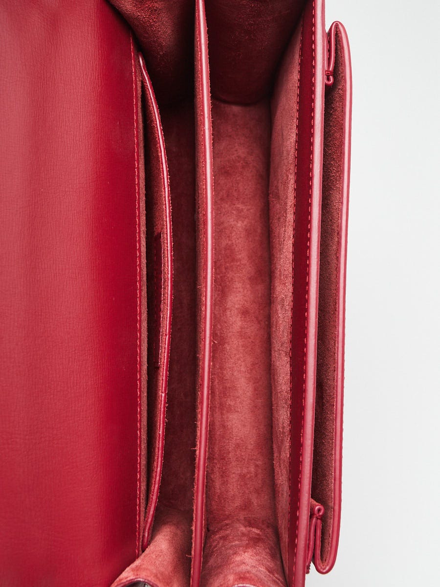 Yves Saint Laurent Red Leather Medium Sunset Crossbody Bag