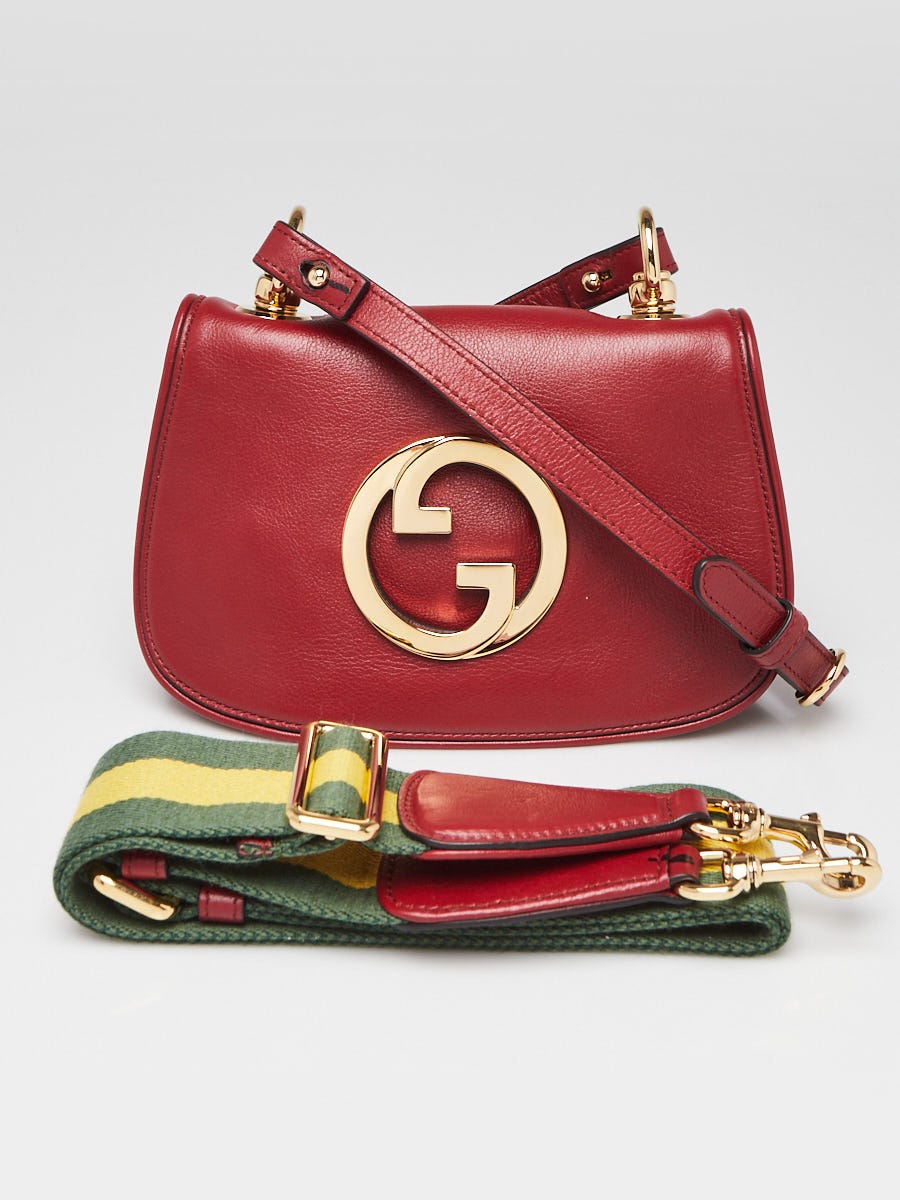 Gucci Red Leather Blondie Mini Crossbody Bag | Yoogi's Closet