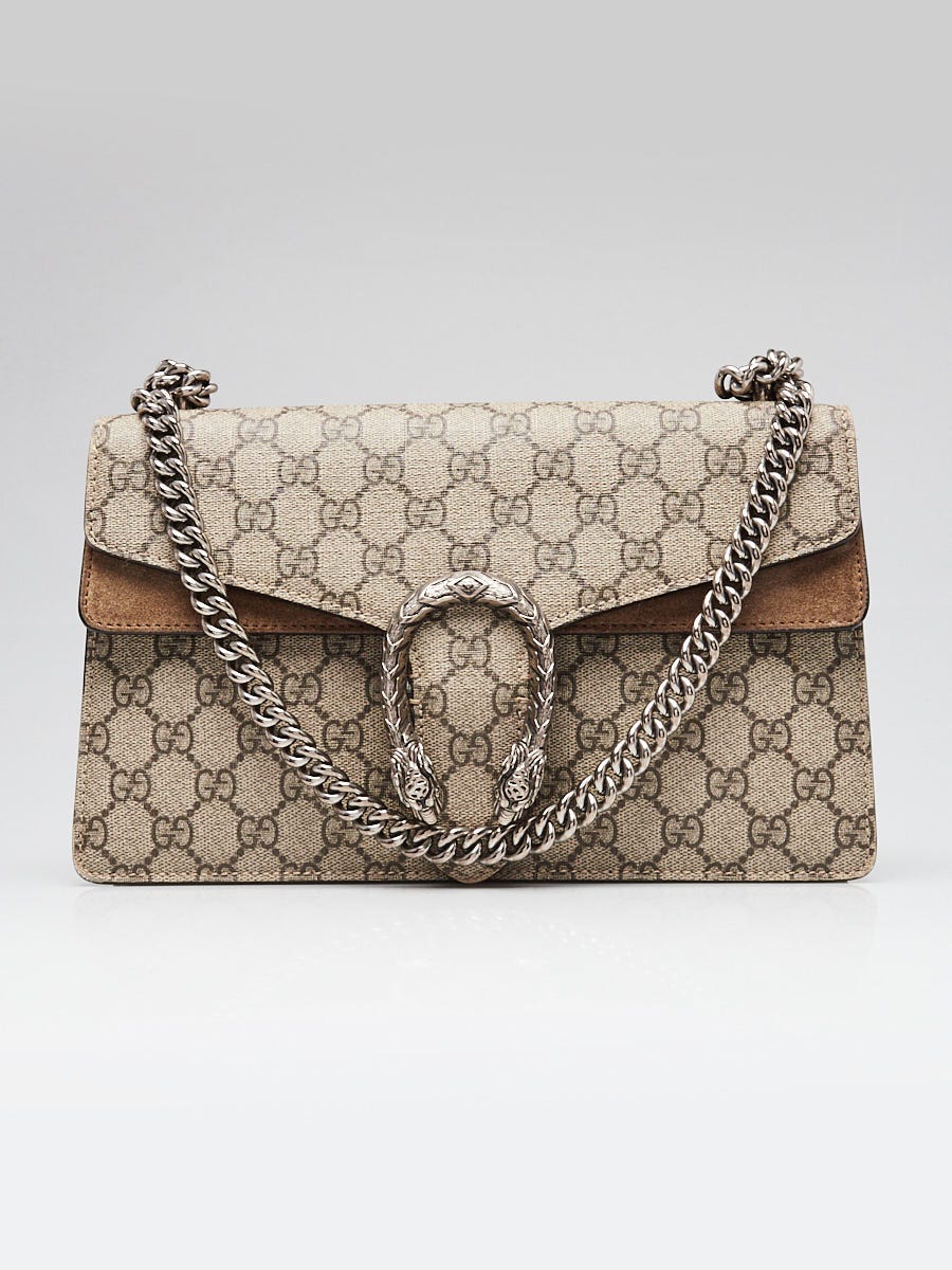 Gucci Beige/Brown GG Supreme Coated Canvas Dionysus Small Shoulder