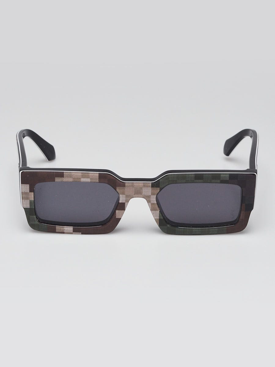 PASTL Matte Camouflage Print Sunglasses - Square Mirror Lens, Unisex, UV400 Protection