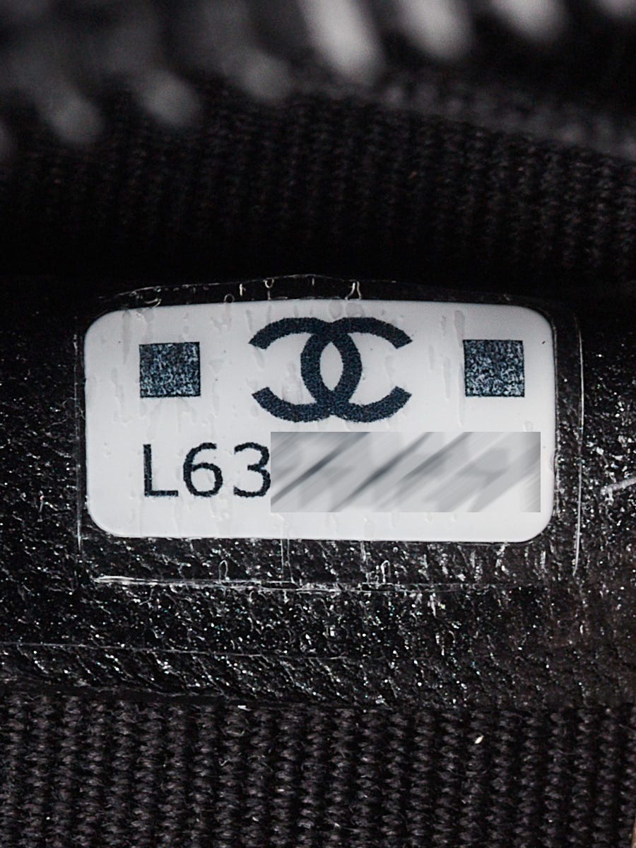 Chanel Black Quilted Lambskin Leather Small O-Case Zip Pouch