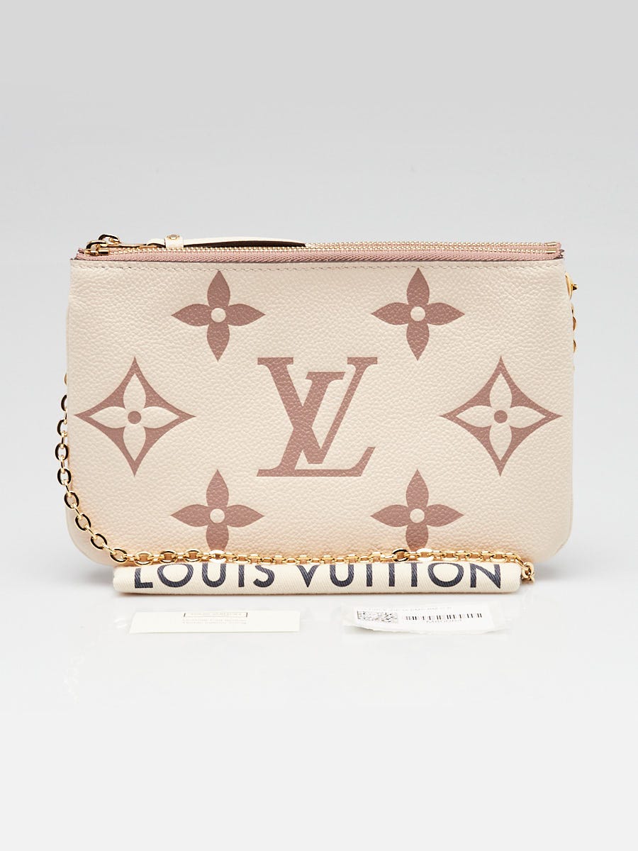 Louis Vuitton Cream/Bois de Rose Monogram Giant Empreinte Double