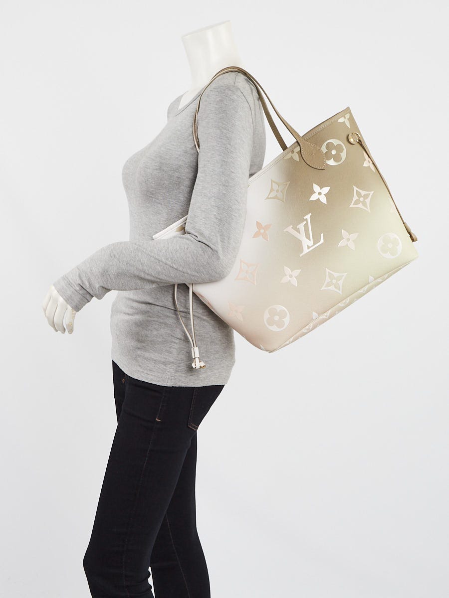 Louis Vuitton Limited Edition Sunset Kaki Giant Monogram Neverfull