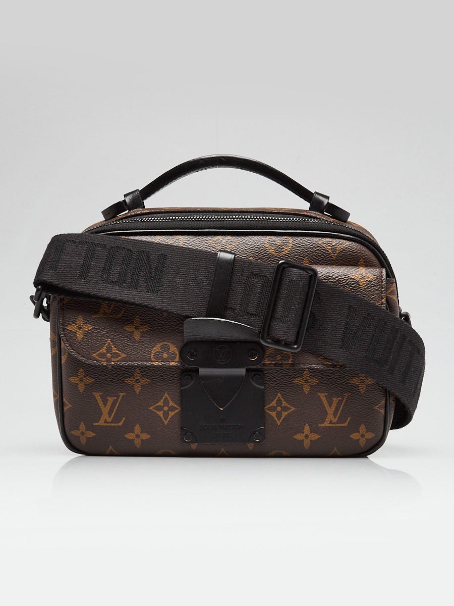 Louis Vuitton Monogram Macassar Canvas S Lock Messenger Bag