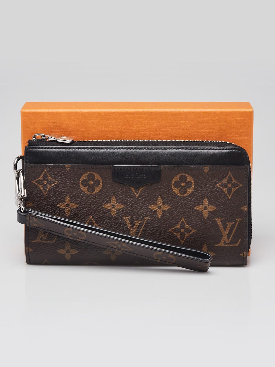 LOUIS VUITTON マネークリップ Cuir de vachette Louis Vuitton Monogram Macassar Canvas Dragonne Zippy Wallet