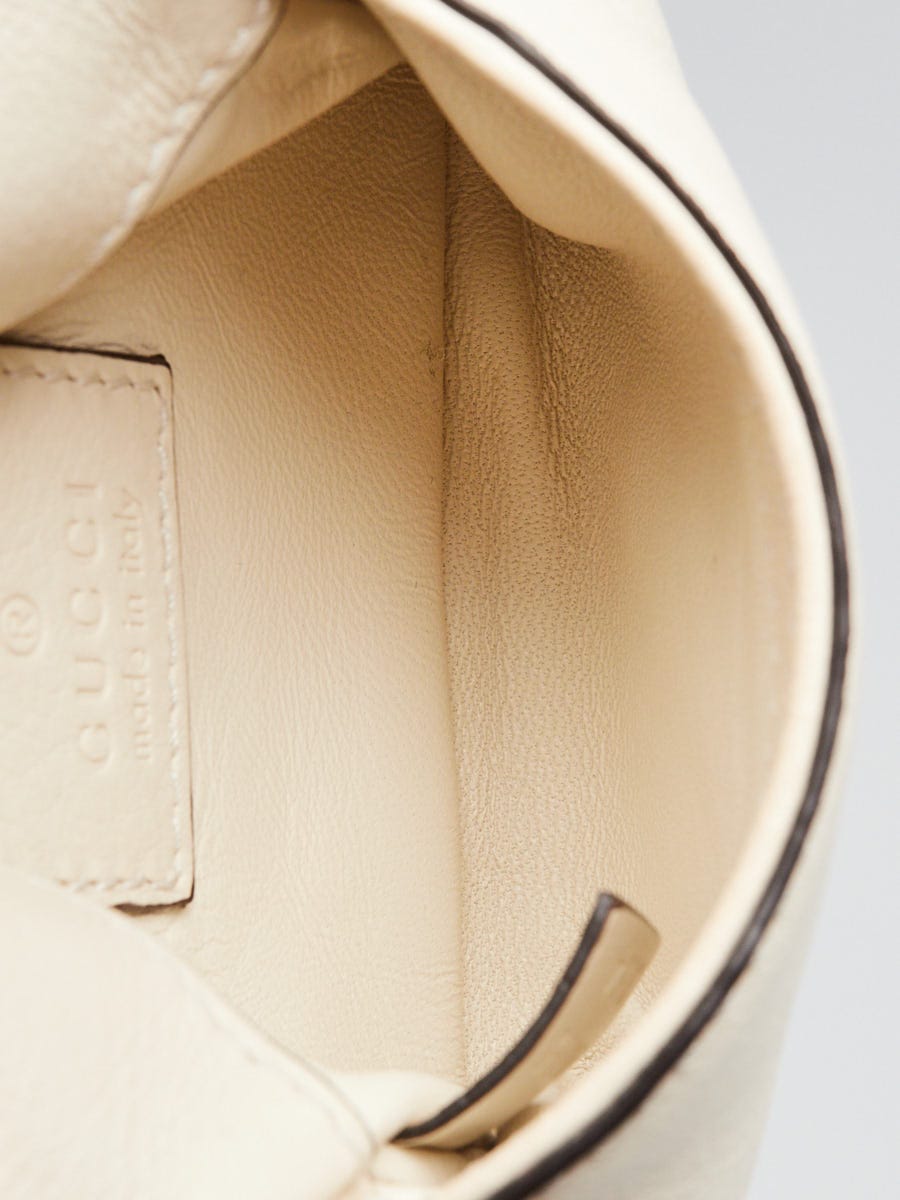 Gucci White Leather Blondie Mini Crossbody Bag | Yoogi's Closet