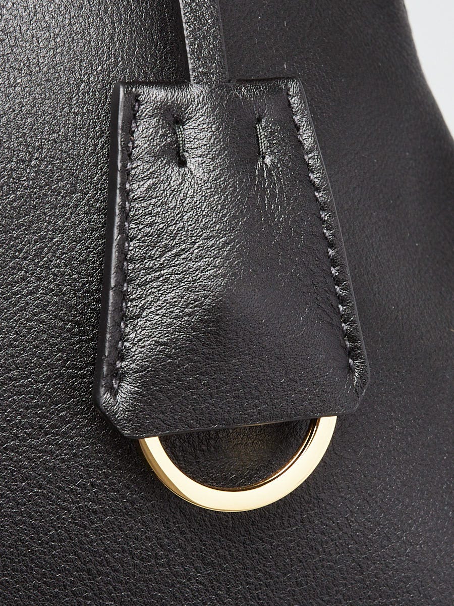Prada Black Leather Large Aimee Shoulder Bag - 1BC228
