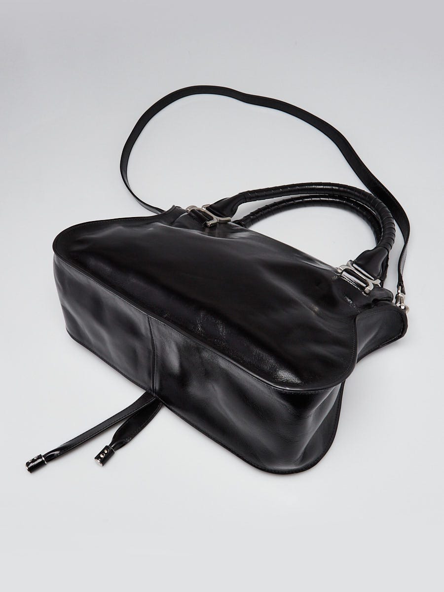 Chloe Black Leather Medium Marcie Double Carry Bag | Yoogi's Closet