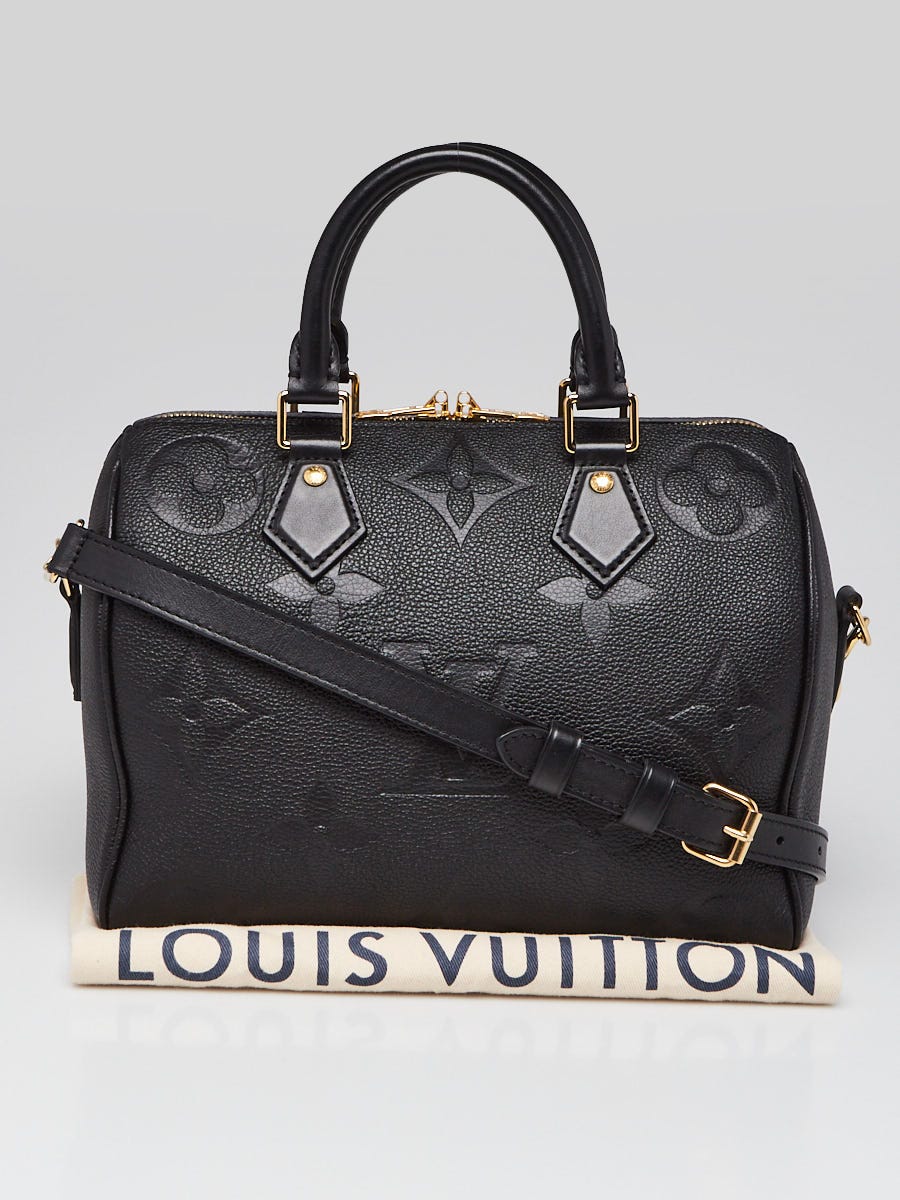 Louis Vuitton Black Monogram Giant Empreinte Leather Speedy 25 NM