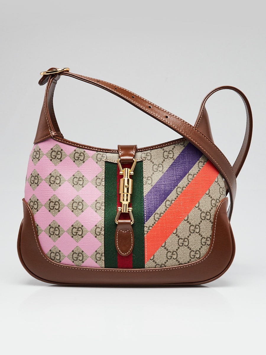 Gucci Beige/Brown/Multicolor Geometric GG Supreme Canvas Gucci Beige/Brown/Multicolor Geometric GG Supreme Canvas