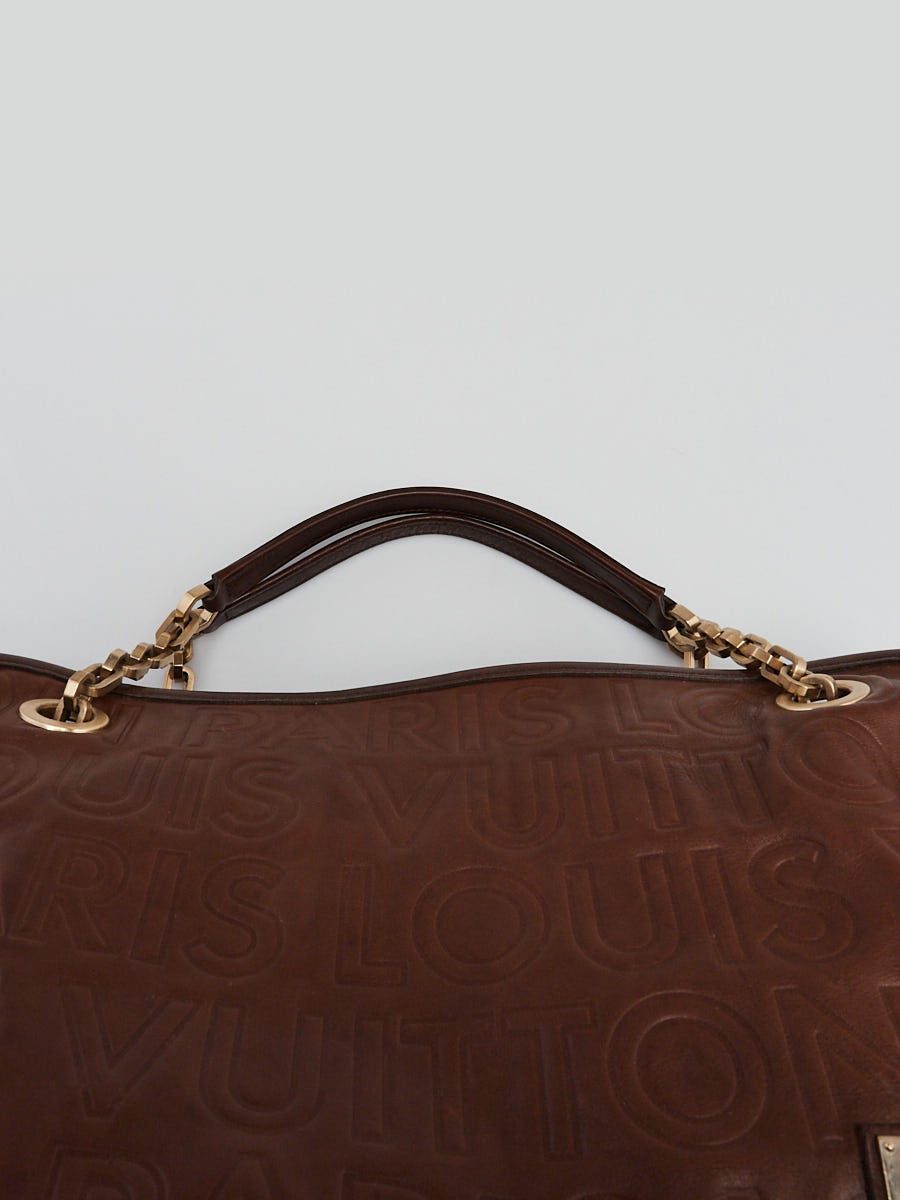 Louis Vuitton Limited Edition Chocolate Leather Paris Souple