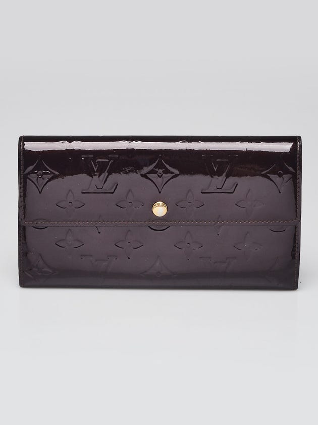 Louis Vuitton Amarante Monogram Vernis Sarah Wallet