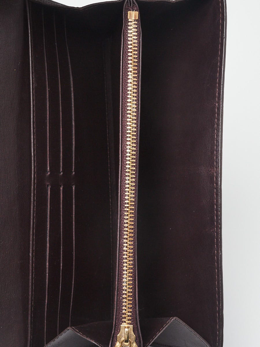 Louis Vuitton Amarante Monogram Vernis Sarah Wallet