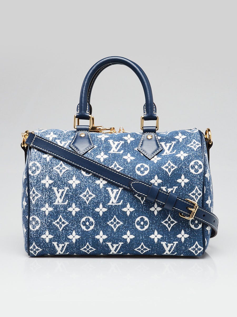 Louis Vuitton Blue Monogram Jacquard Denim Speedy 25 Louis Vuitton Blue Monogram Jacquard Denim Speedy 25