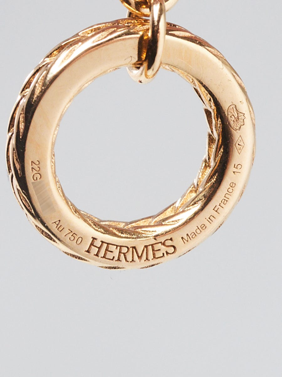HERMES 稀少 リング イエローゴールド Chaine d'ancre Danae PM HERMES 稀少 リング イエローゴールド Chaine d'ancre Danae PM