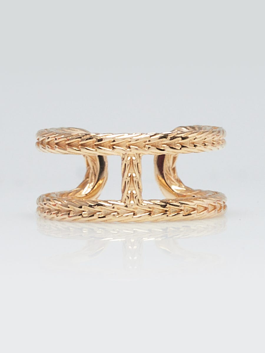 （HERMES）Chaine d'ancre Danae ring PM Chaine d'ancre Danae ring, small model | Hermès USA
