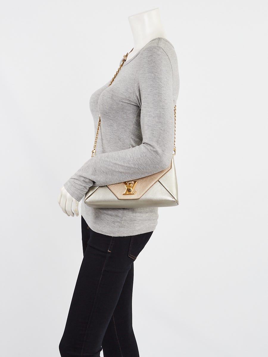 Louis Vuitton Gold Calfskin Leather Love Note Bag | eBay