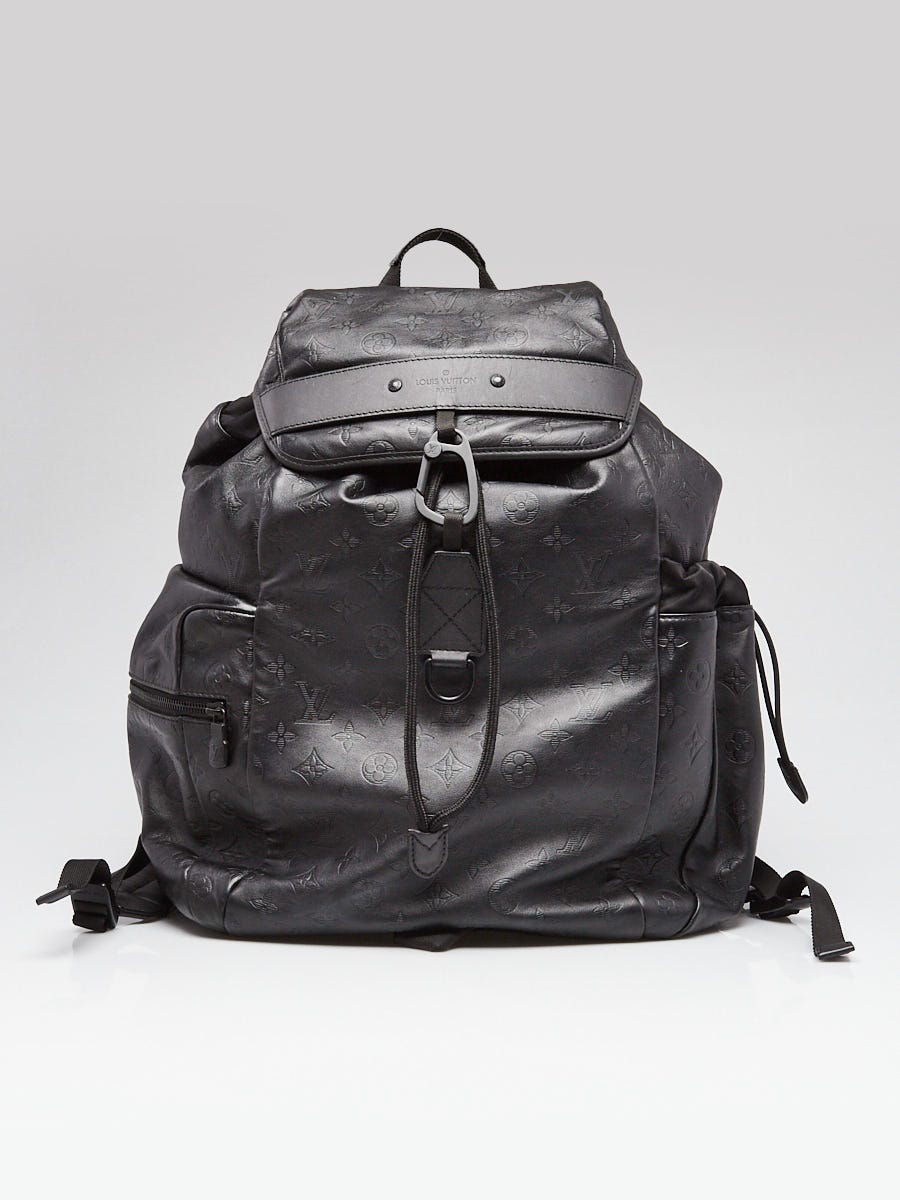 Louis Vuitton Black Monogram Shadow Leather Trekking Backpack Bag | Yoogi's  Closet