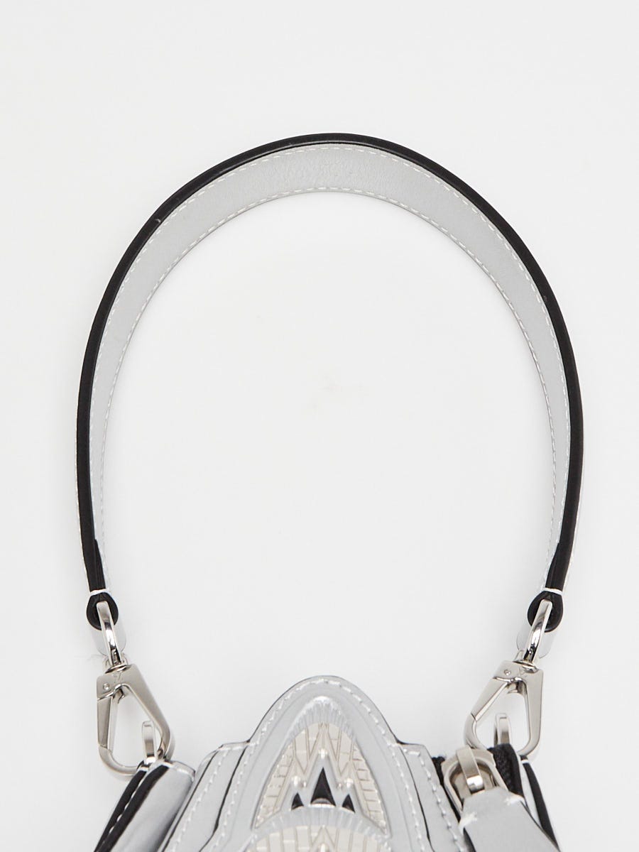 Louis Vuitton Silver Leather Chrysler Building Minaudiere
