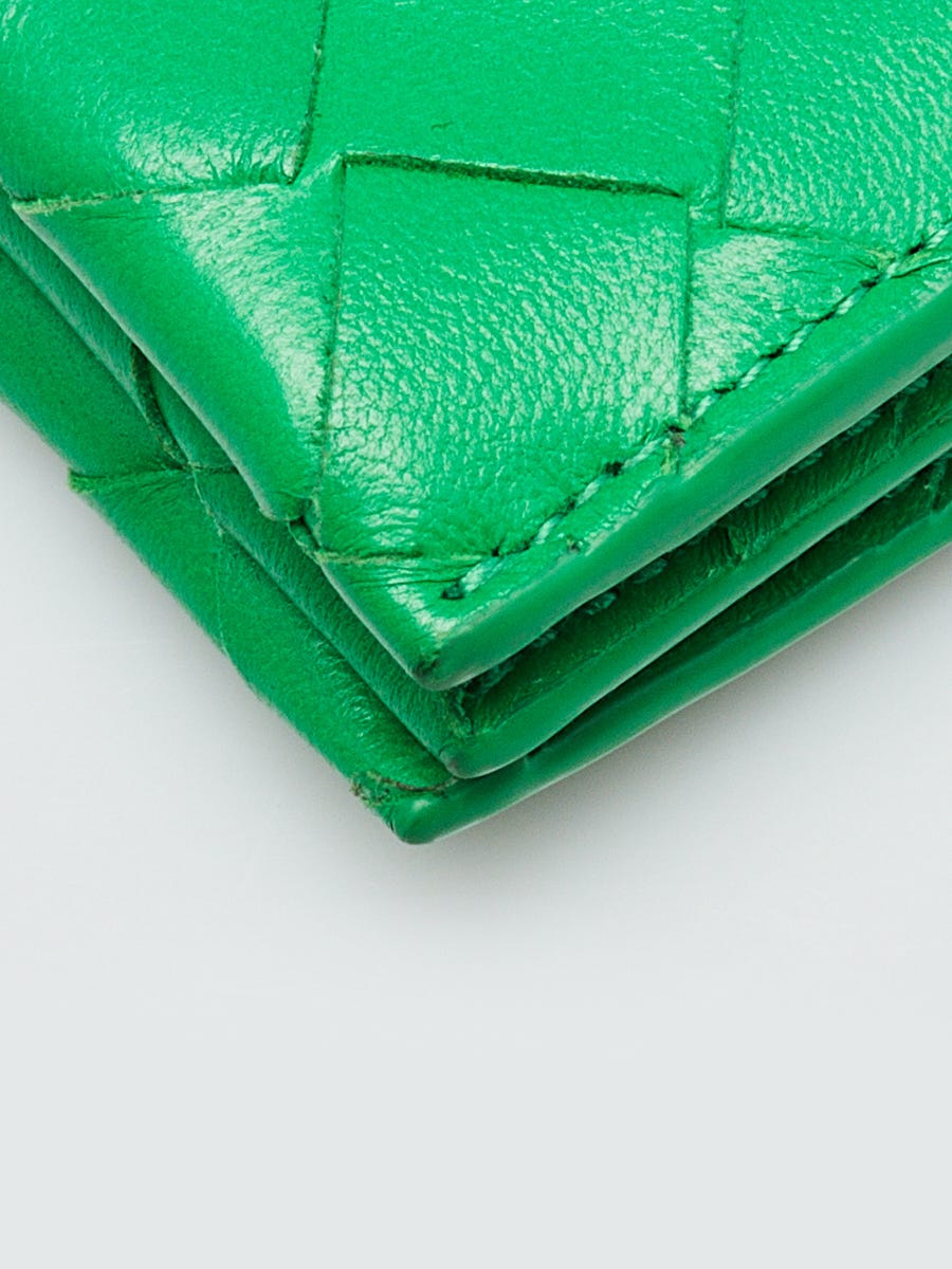 Bottega Veneta Parakeet Intrecciato Woven Nappa Leather