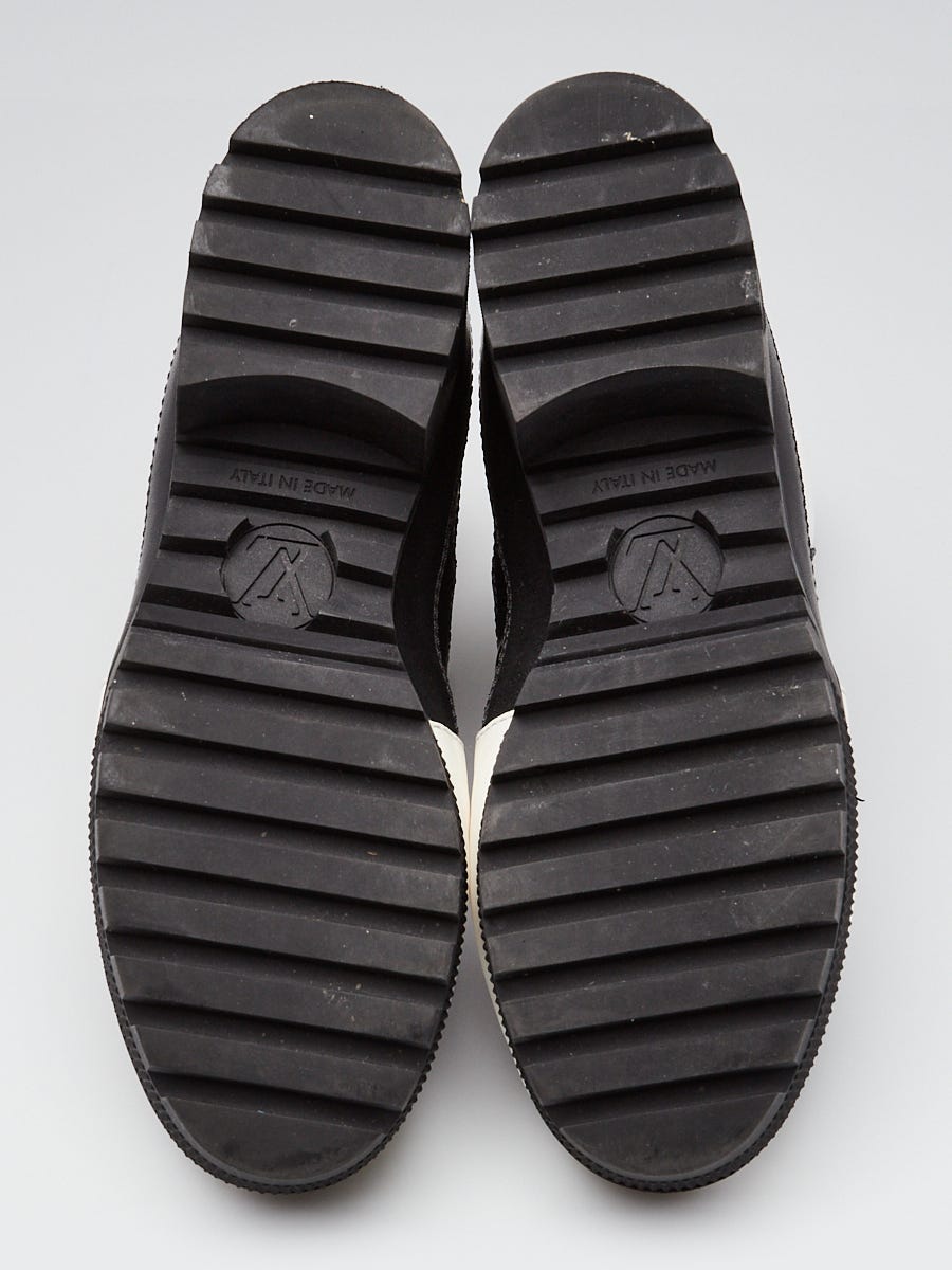 Louis Vuitton Black Calfskin and Technical Nylon Platform Laureate