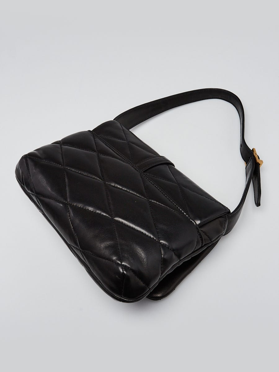 Yves Saint Laurent Black Quilted Leather Le 57 Shoulder Bag