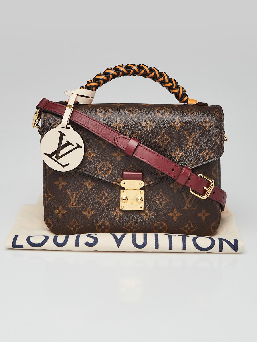 Louis Vuitton Monogram Canvas Braided Handle Pochette Metis Bag