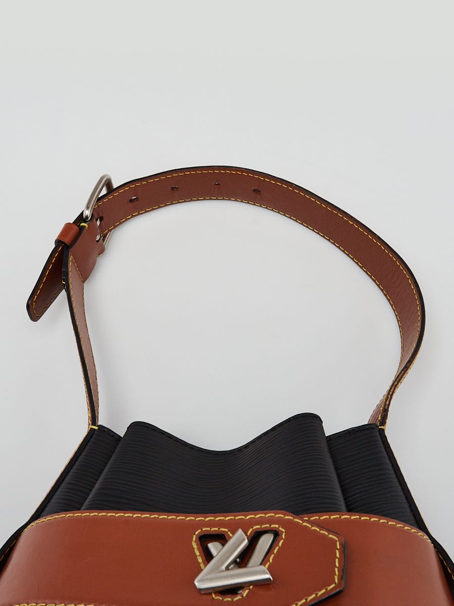 Louis Vuitton Black Epi Leather Twist Bucket Bag w/o Strap