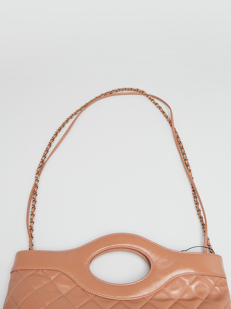Chanel Beige Fonce Quilted Calfskin Leather Chanel 31 Bag