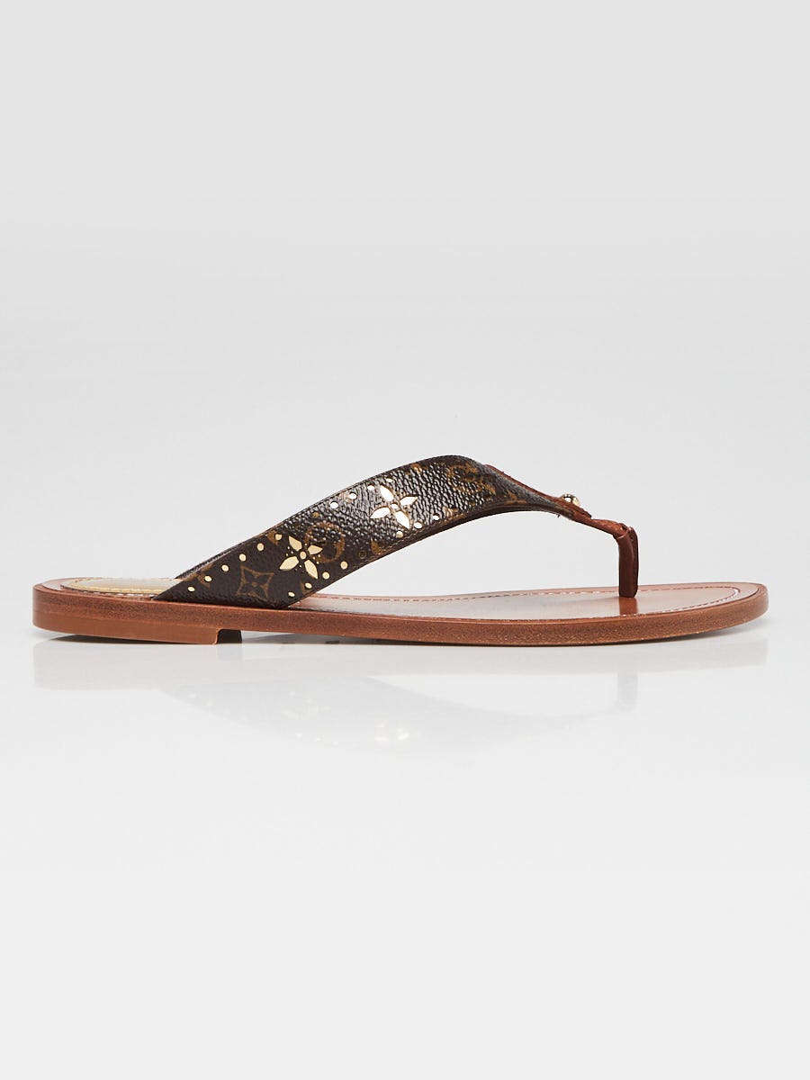 Louis Vuitton Monogram Sunny Flat Thong Sandal Size 6/36.5