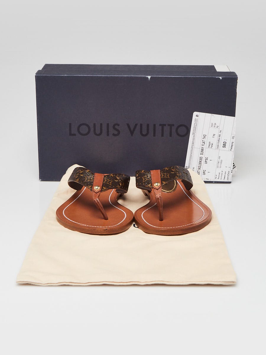 Louis Vuitton Monogram Sunny Flat Thong Sandal Size 6/36.5