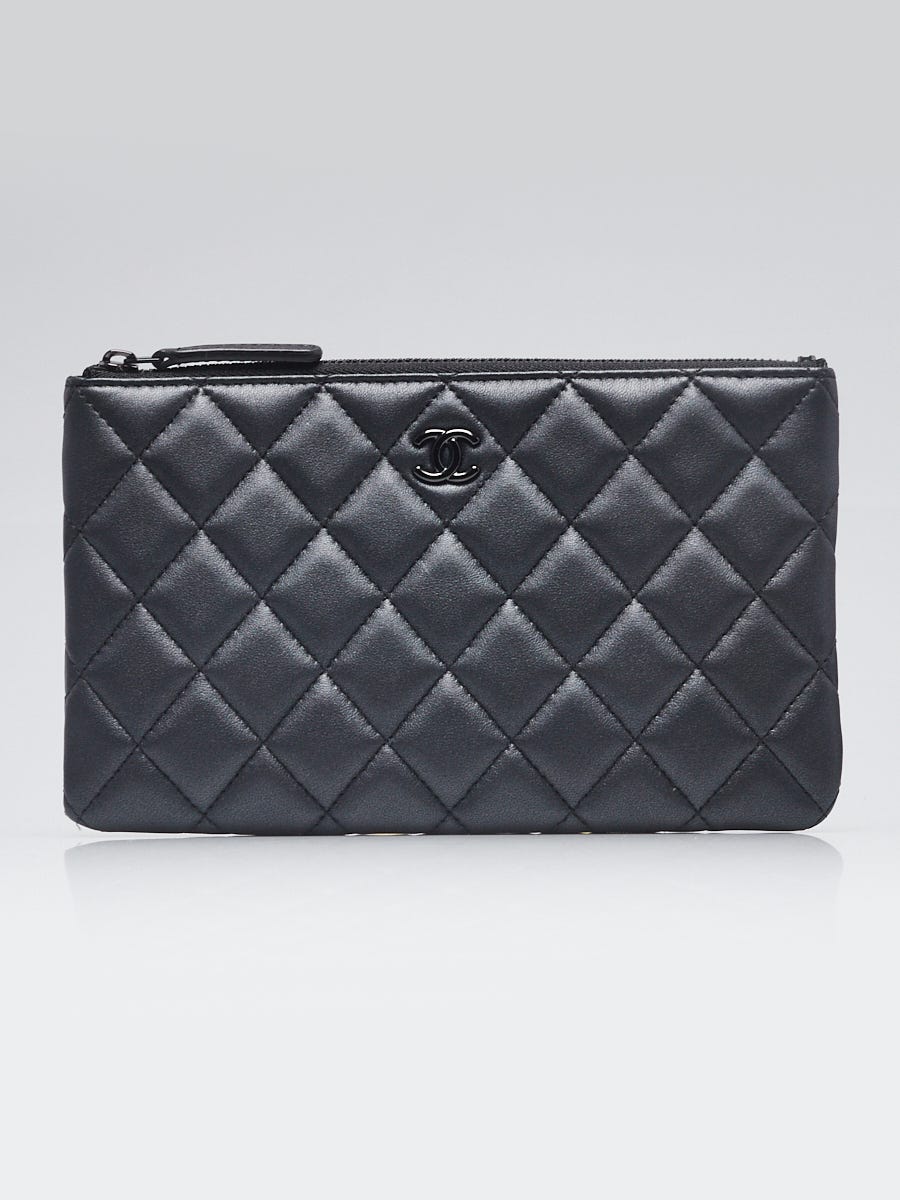 Chanel Black Quilted Lambskin Leather So Black Small O-Case Chanel Black Quilted Lambskin Leather So Black Small O-Case