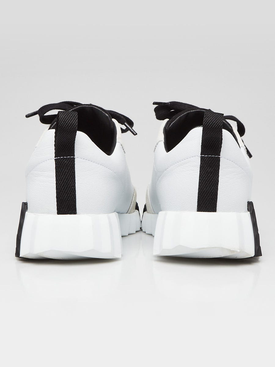Hermes Blanc Calfskin Leather/Goatskin Suede Bouncing