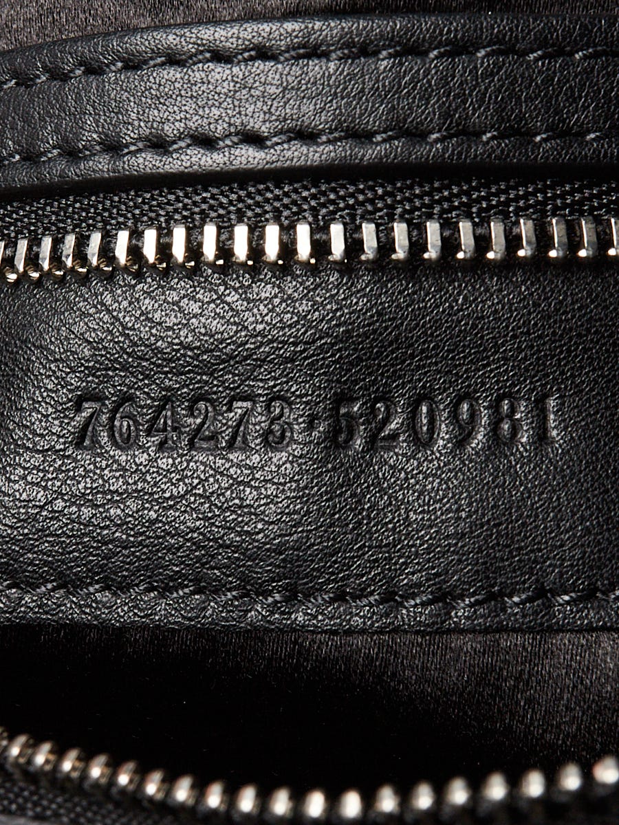 Gucci Black Velvet GG Jackie 1961 Large Crossbody Bag