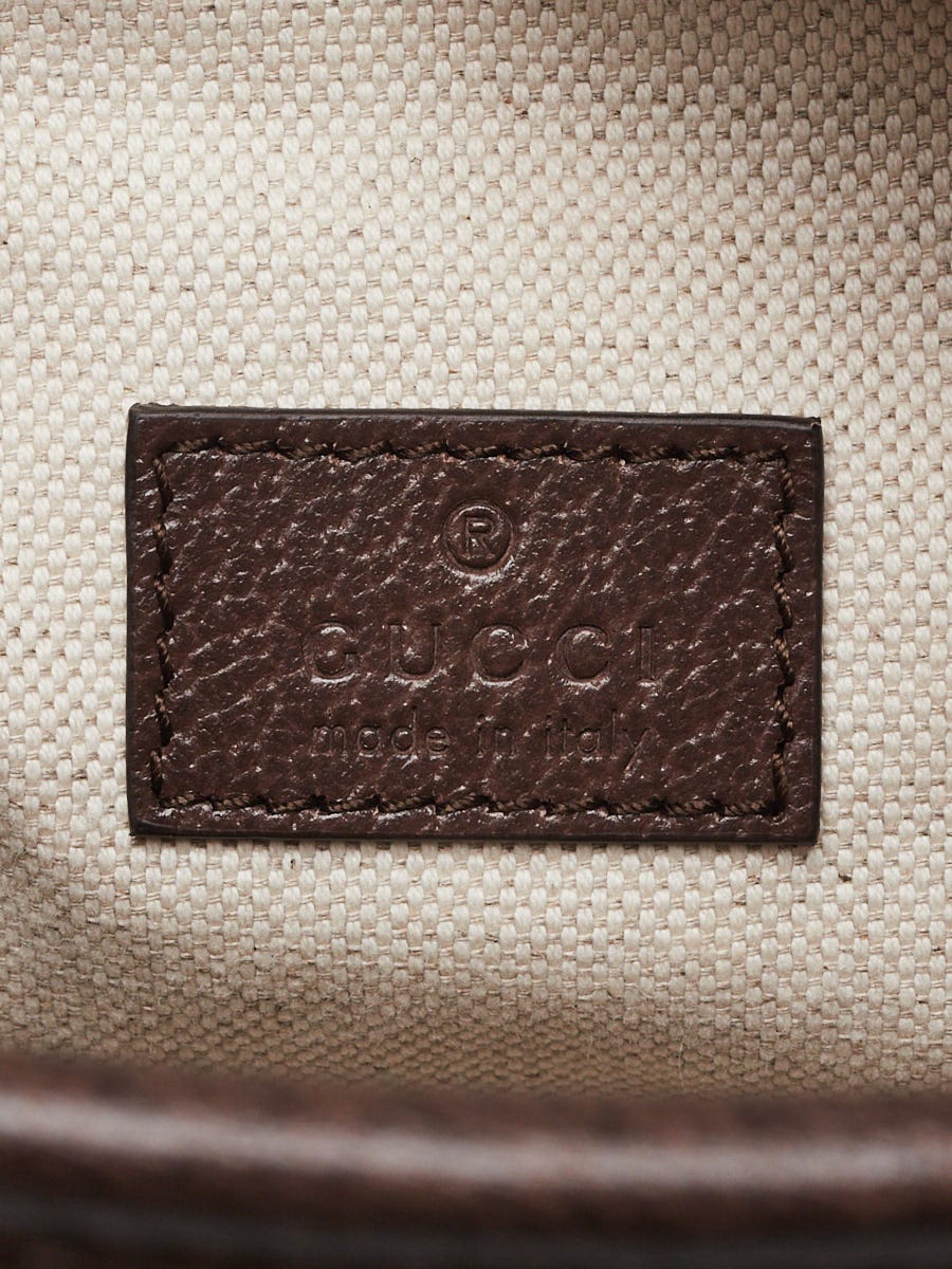 Gucci Beige/Brown Jumbo GG Canvas Zip Mini Camera Bag | Yoogi's Closet
