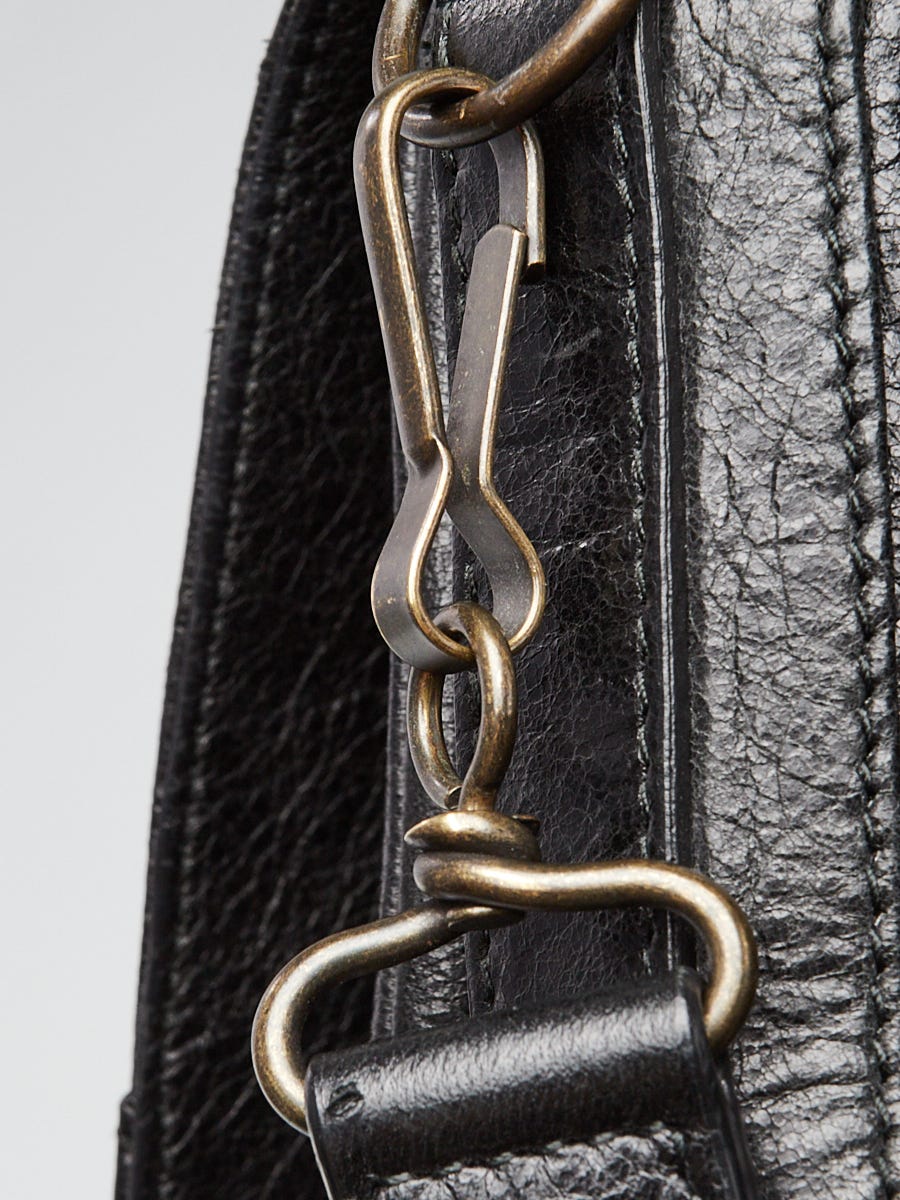 Balenciaga Black Lambskin Leather Classic Tool Kit Crossbody